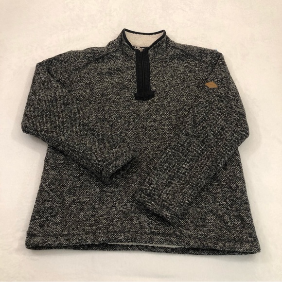 Orvis Sweaters Orvis Classic Collection 4 Zip Up Sherpa Lined Oreo